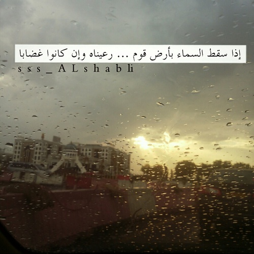 خواطر عن المطر والشتاء