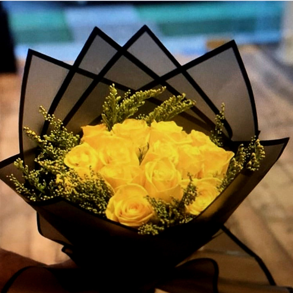 4باقة ورد اصفر