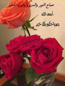 صباح النور والسرور والورد المنثور