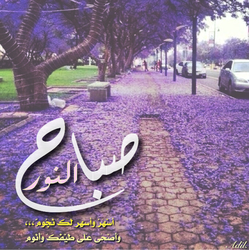صباح الخير والسعادة والعافية والسرور