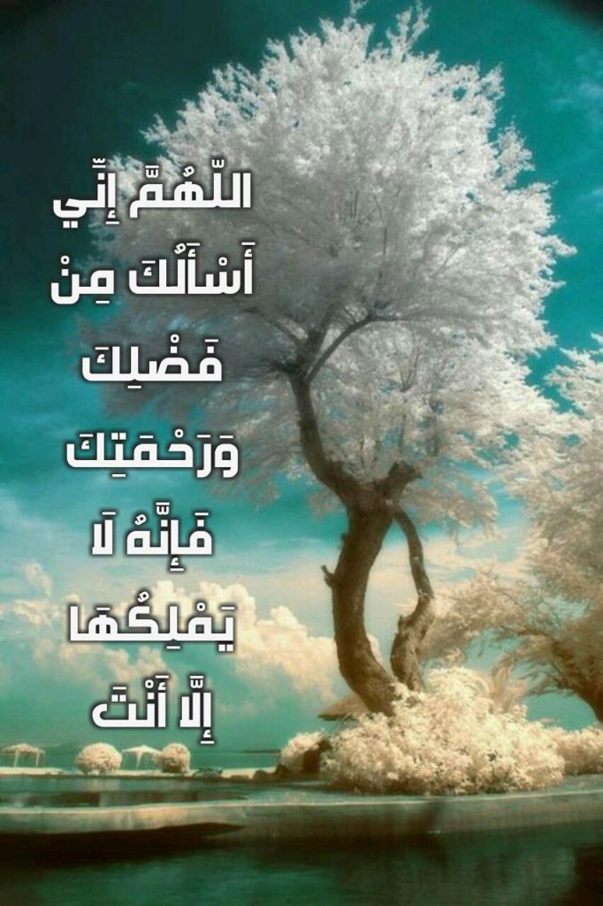 اللهم اني اسألك من فضلك ورحمتك