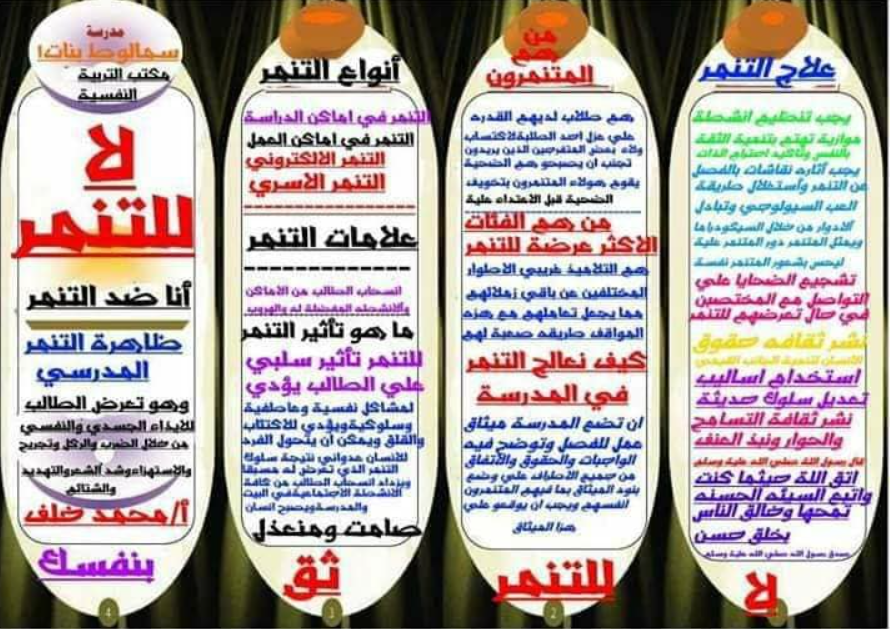 مطويات عن التنمر 4