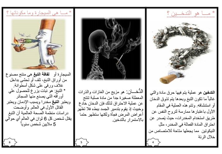 مطويات عن التدخين 2