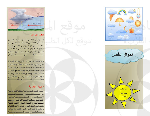 مطويات عن حالة الطقس3