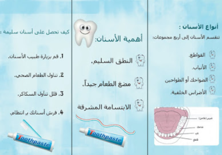 مطويات عن الأسنان 3