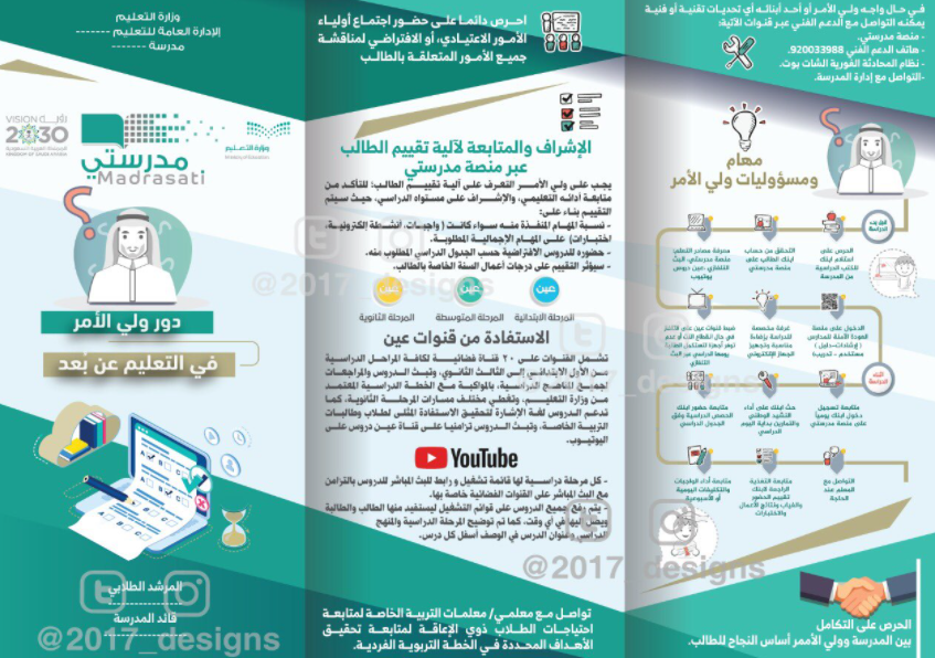 مطويات عن التعلم عن بعد5