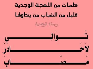 الكلمات الوجدية