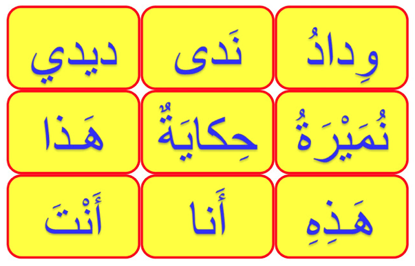 بطاقات الكلمات البصرية ٣