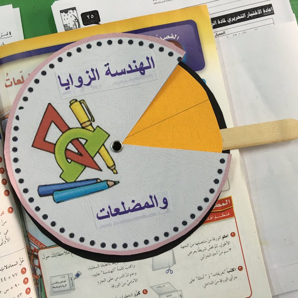 مطويات عن مادة الرياضيات ١