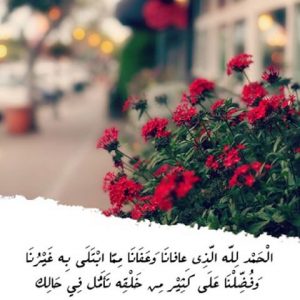 الحمد لله الذي عافانا مما ابتلى به غيرنا