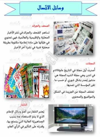 مطويات عن وسائل الاتصالات2