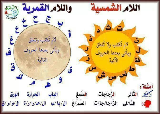 الكلمات القمرية والشمسية
