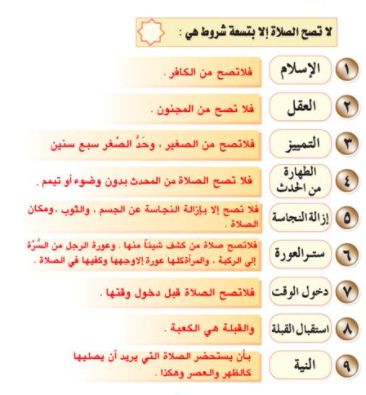 مطويات عن شروط الصلاة 5