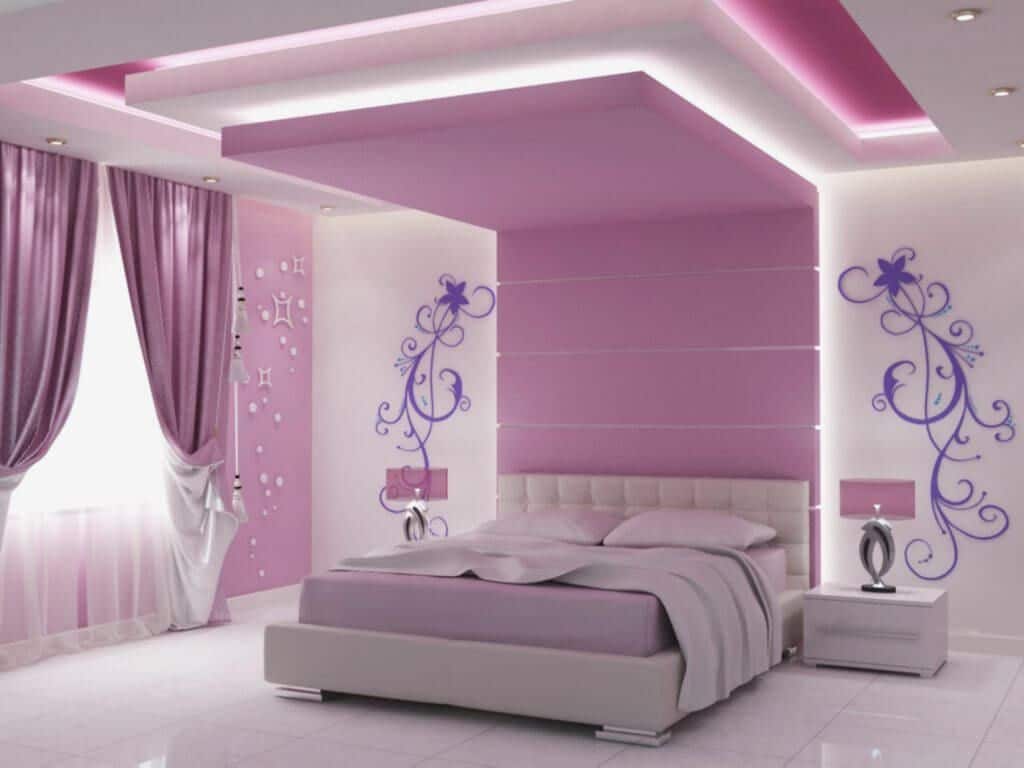 جبس بورد غرف نوم بنات 2021 ٢