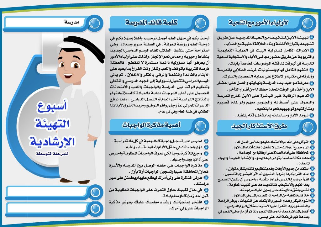 مطويات عن خصائص النمو للمرحلة المتوسطة 1