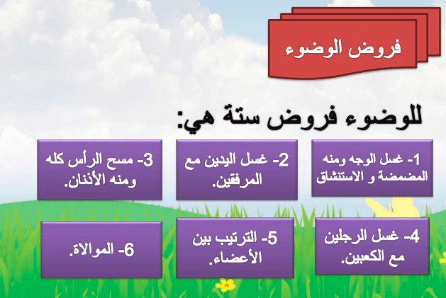 مطويات عن فروض الوضوء 3