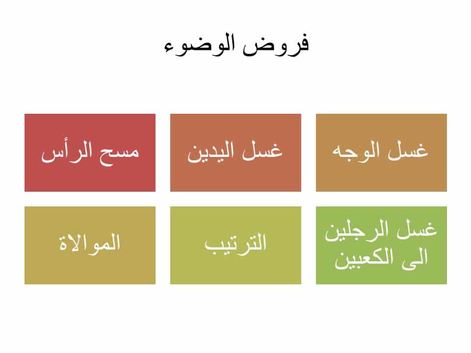 فروض الوضوء بالصور 4