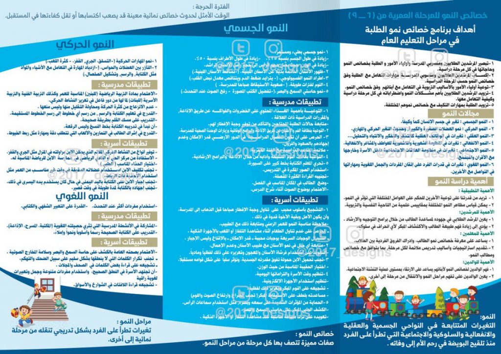 مطويات عن خصائص النمو للمرحلة المتوسطة 5