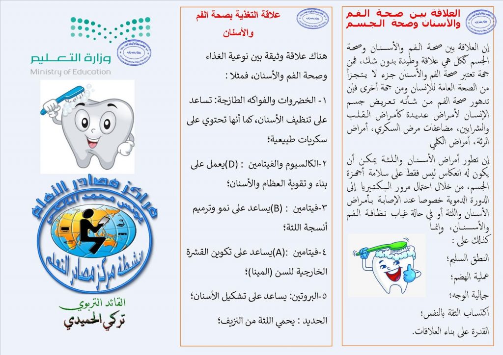 مطـويات عن صحة الفم والاسنان 3