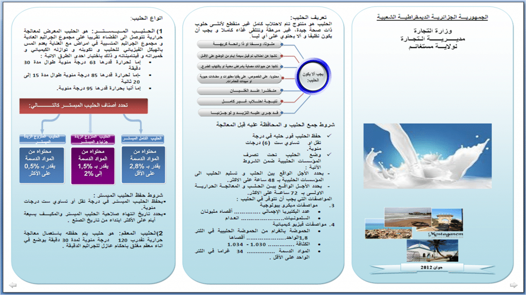 مطويات عن فوائد الحليب 2