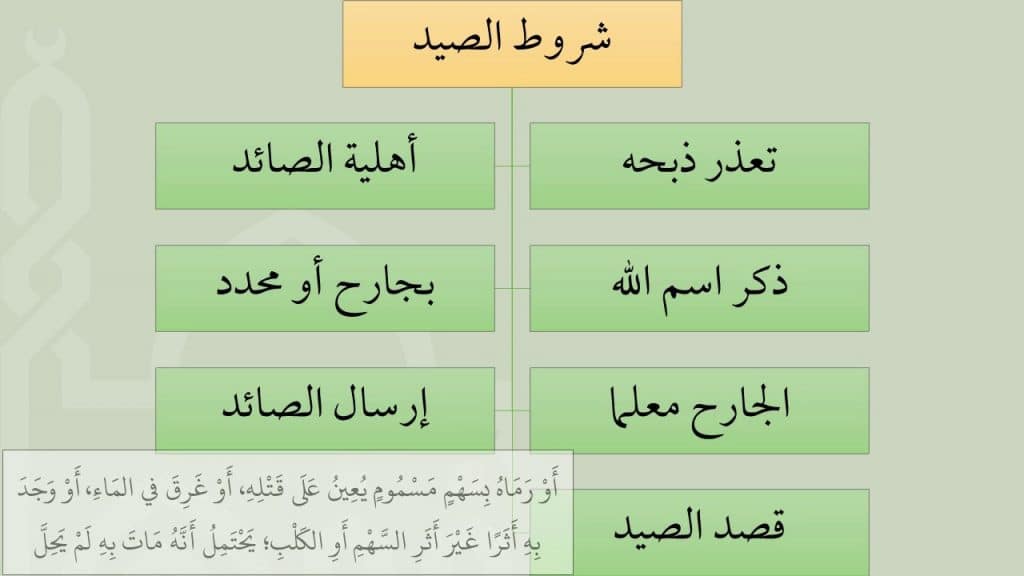 شروط الصيد