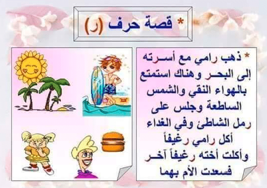 قصة حرف الراء