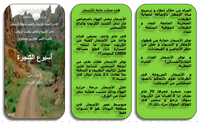 مطـوية عن اسبوع الشجرة جاهزة للطباعة11