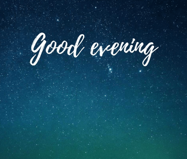 الرد على good evening
