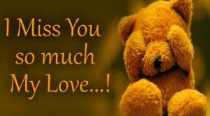 الرد على i miss you so much