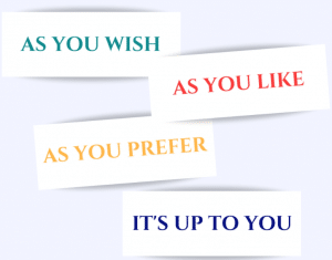 الرد على as you like