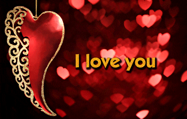 كلمة I love you متحركة2