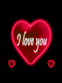 كلمة I love you متحركة3