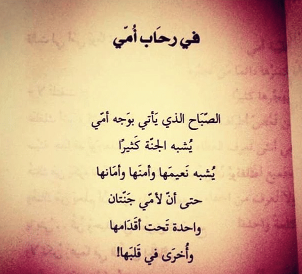 قصيدة عن الأم باللغة العربية الفصحى