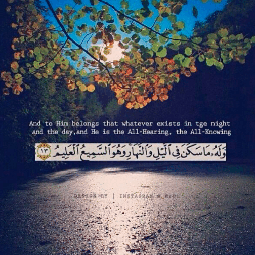 فوائد الآية وَلَهُ ماسكن في اللَّيْلِ وَالنَّهَارِ
