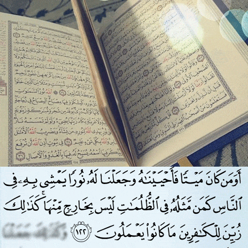 أومن كان ميتا فأحييناه للرزق