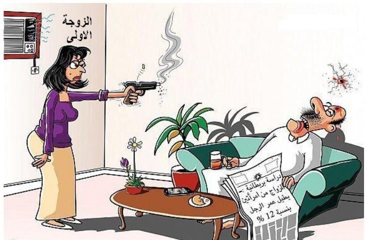 كاريكاتير مضحك عن الزواج1