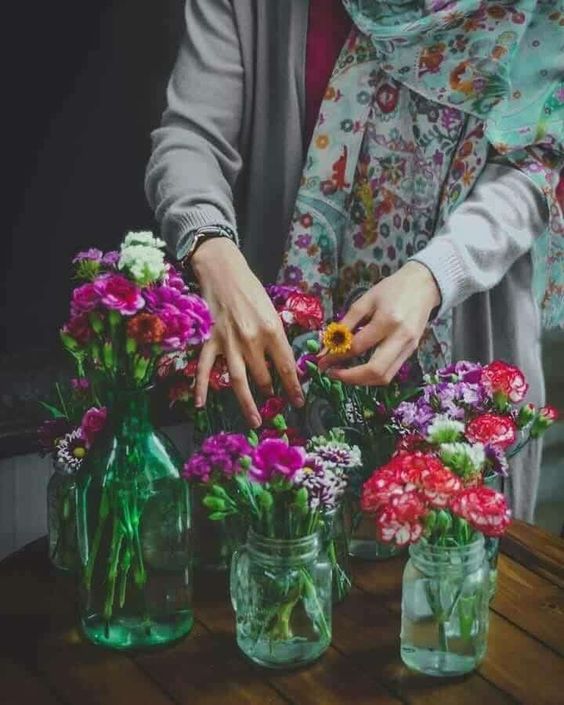 خلفيات بنات محجبات للموبايل بدون وجه ٤