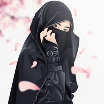 خلفيات بنات منقبات كيوت ٤