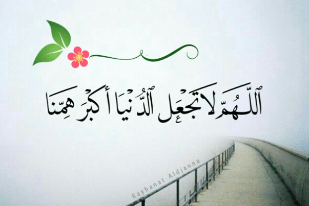 اللهم لا تجعل الدنيا أكبر همنا