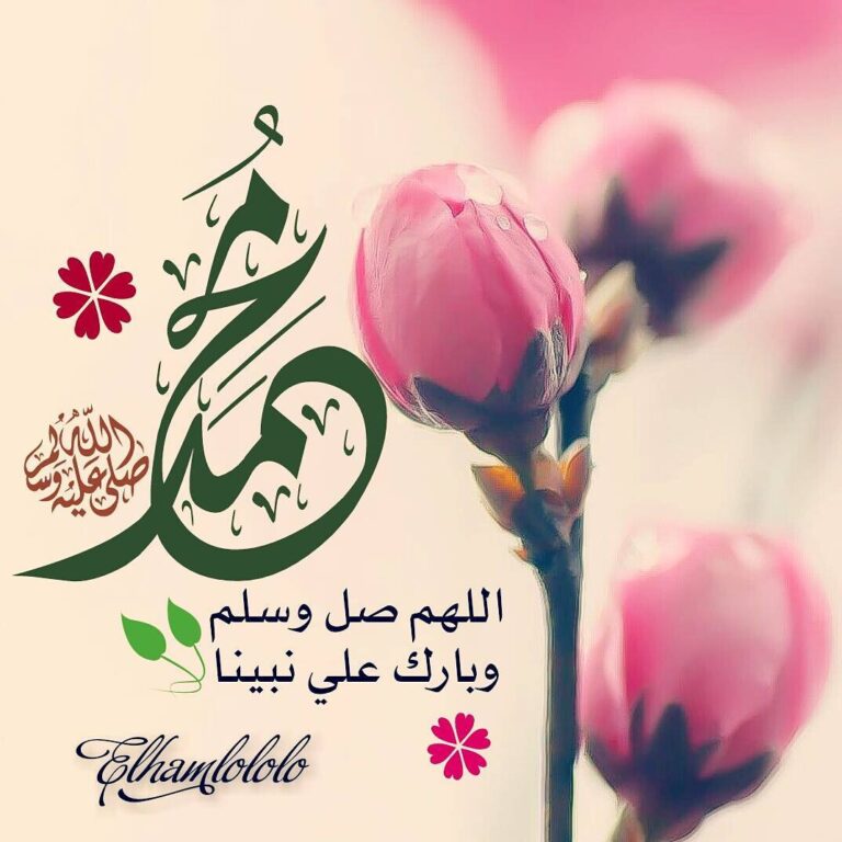 عبارات الصلاة على النبي بالصور2