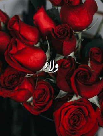 اسم ولاء بالورد 3
