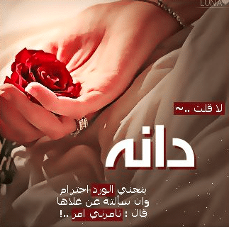 شعر عن اسم دانة تويتر 4