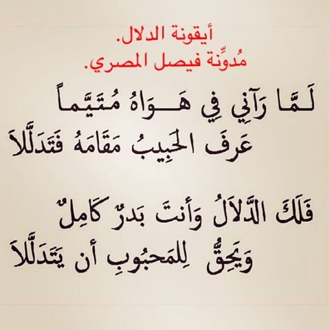 كلام عن الدلال