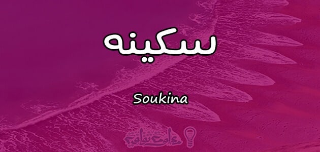دلع اسم سكينة