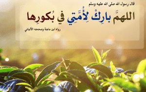 اللهم بارك لأمتي في بكورها