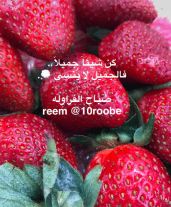 كلام عن الفراولة تويتر 1