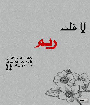 شعر باسم ريم تويتر 3