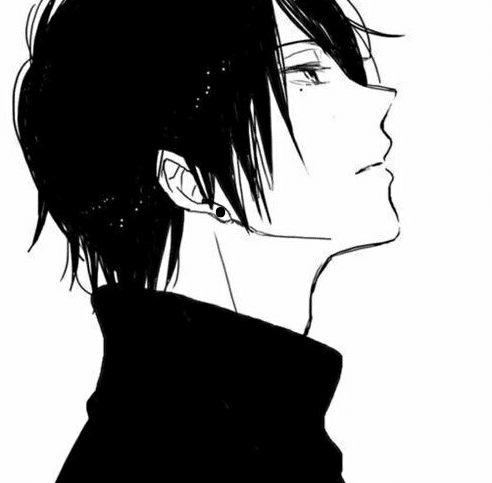 اجمل الصور انمي شباب ابيض واسود 1