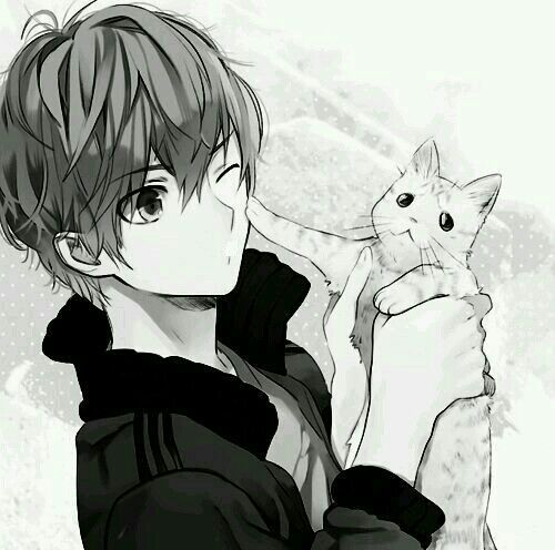 اجمل الصور انمـي شباب ابيض واسود 5