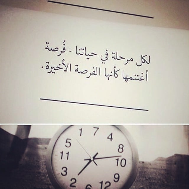 الحياة فرصة فاغتنمها